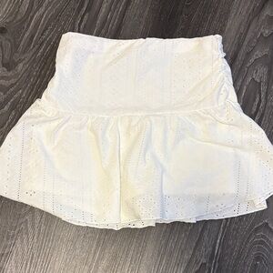 SHEIN White Eyelet Girls Skirt- NWOT size 12
